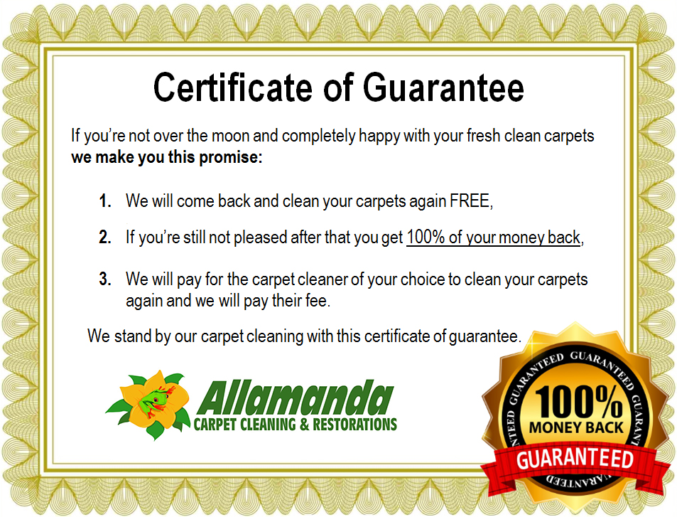 Certificate of Guarantee Allamanda